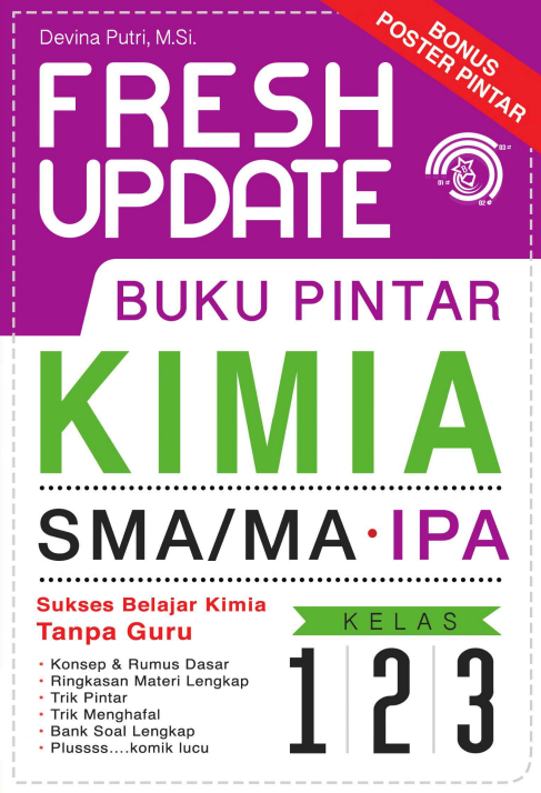 Fresh Update Buku Pintar Kimia SMAMA IPA Kelas  1-2-3